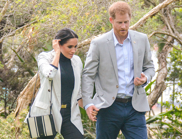 Prince Harry Meghan Markle arrive at Invictus luncheon 2018