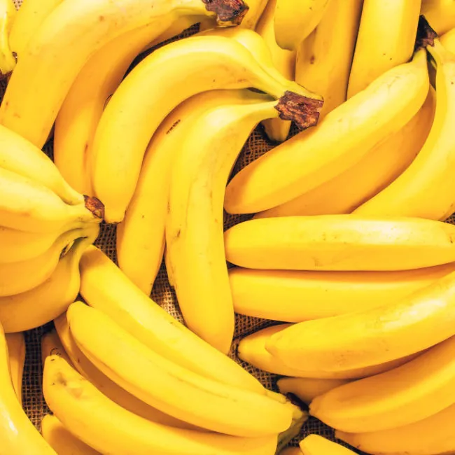 bunches of yellow bananas
