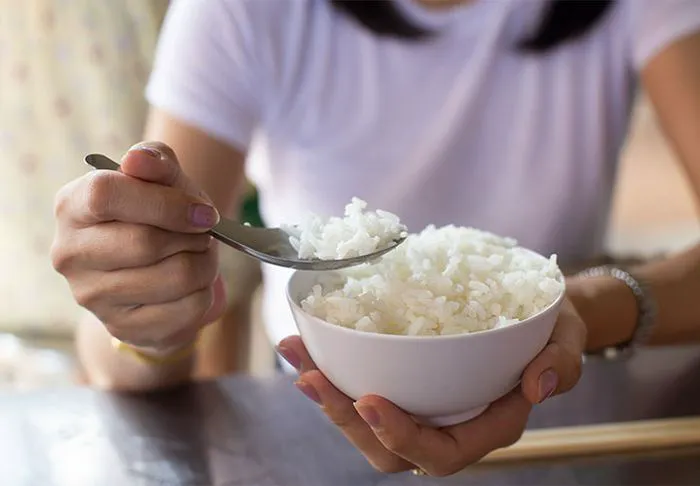 White rice.