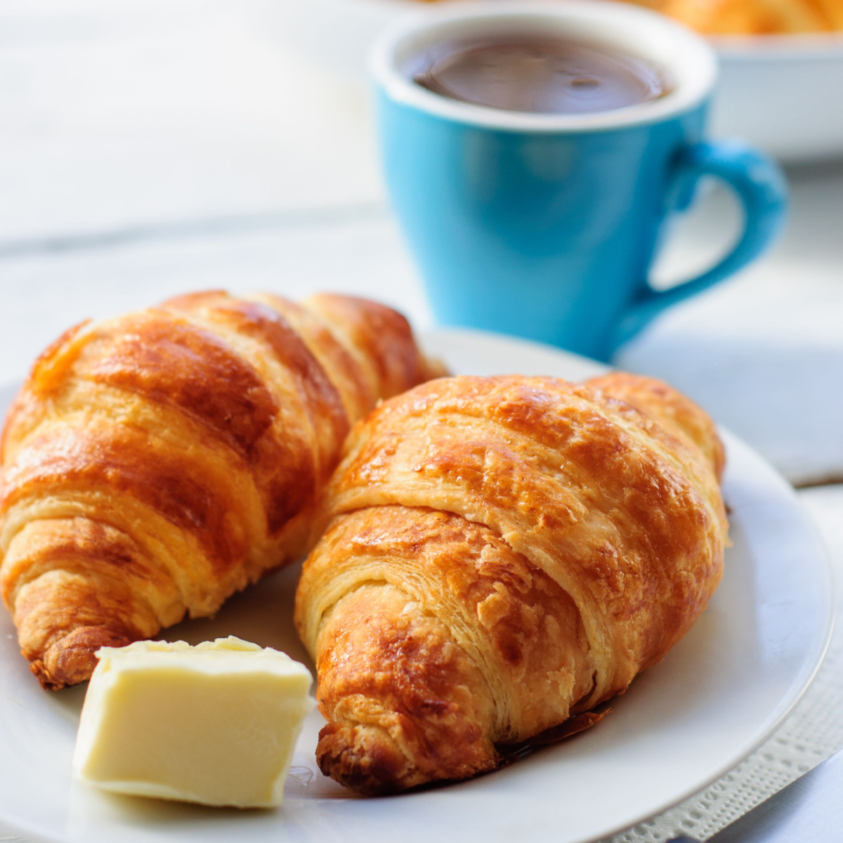 croissants and coffee