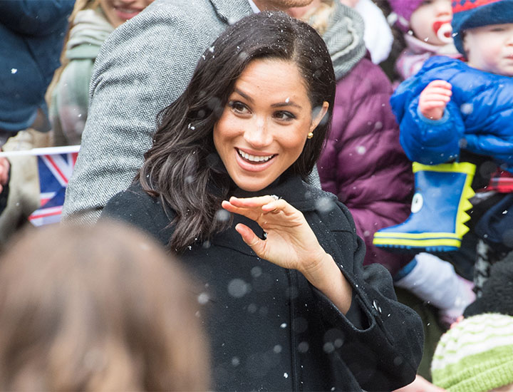 Meghan Markle waving