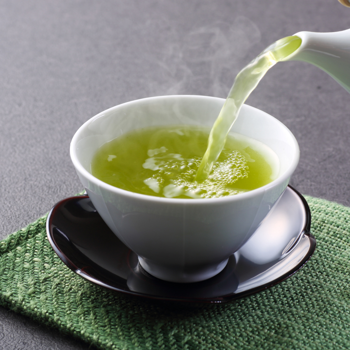 Cup of green tea.