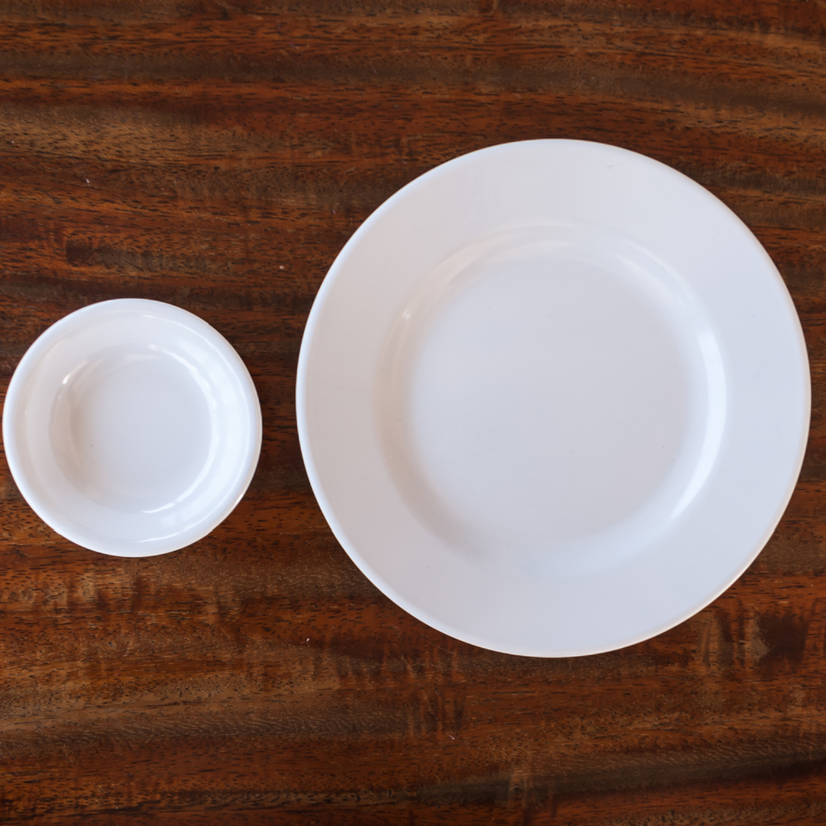 Smaller plates.