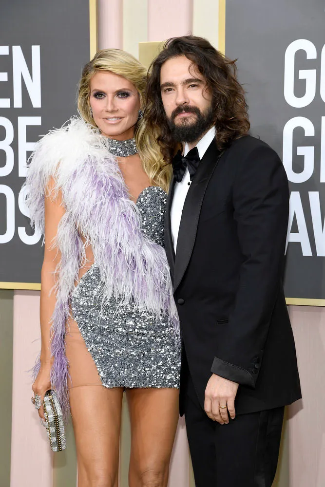 Heidi Klum Tom Kaulitz Golden Globes 2023