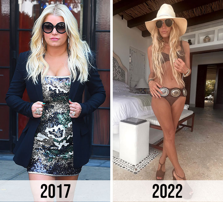Jessica Simpson weight loss before and after