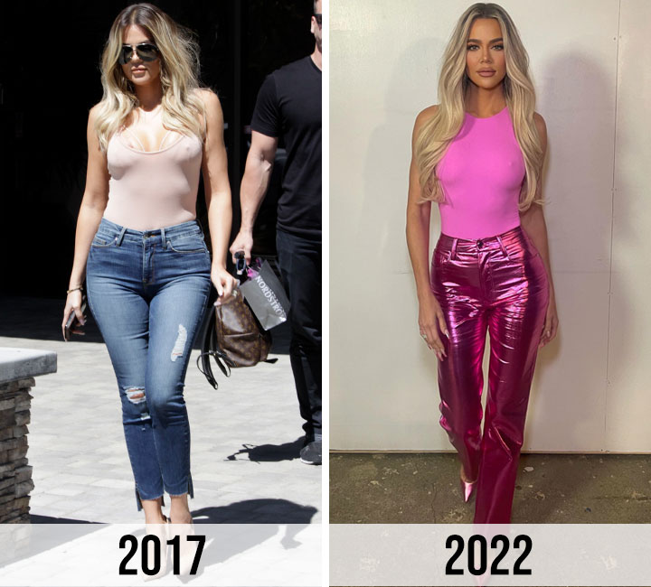 Khloe Kardashian weight loss before and after