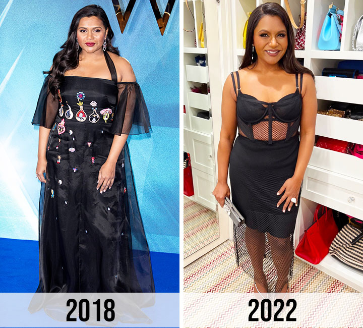 Mindy Kaling weight loss before and after