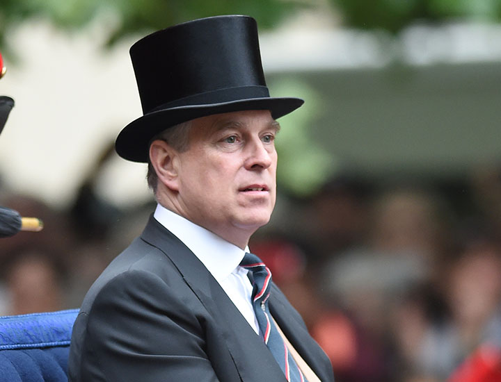Prince Andrew top hat