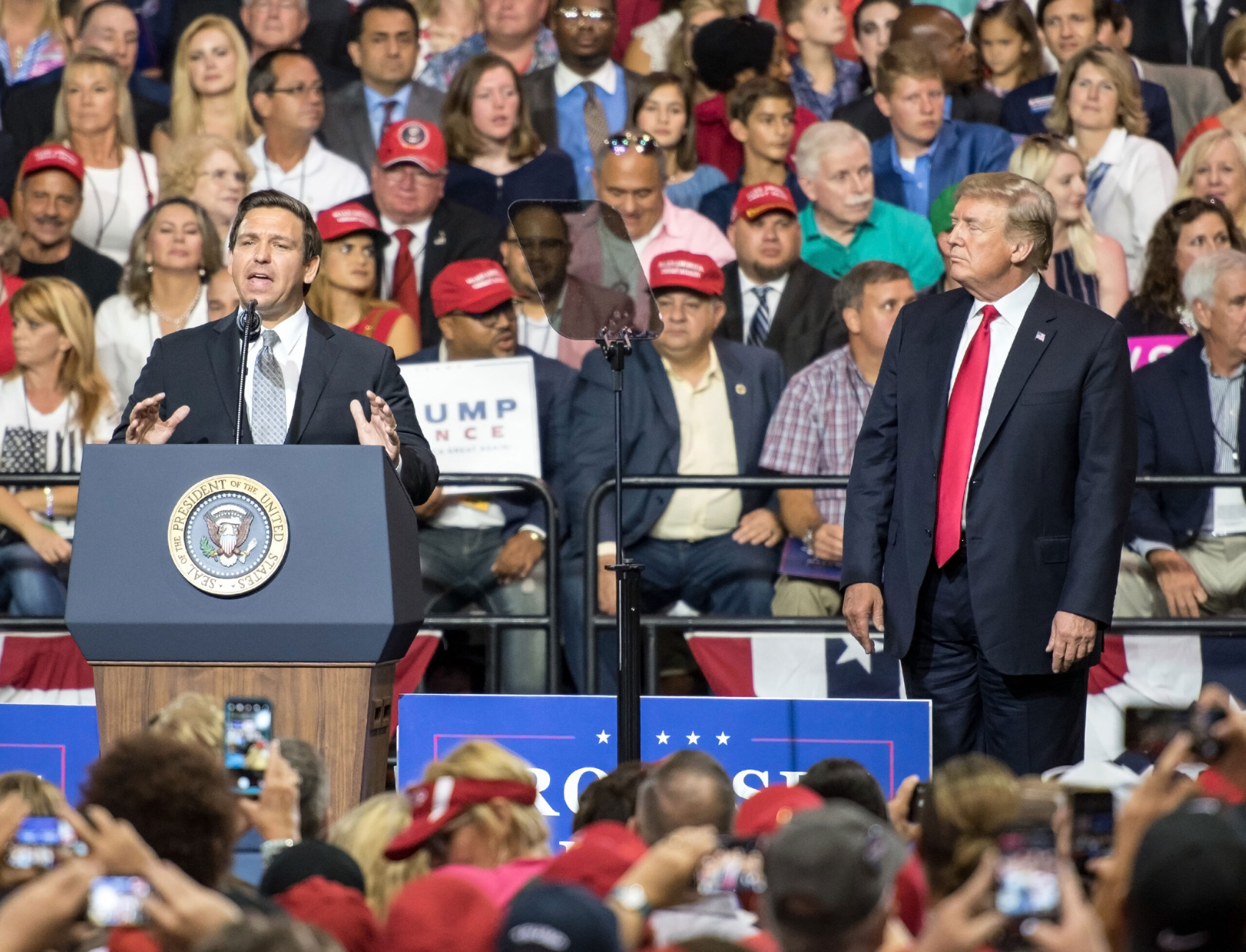 Donald Trump and Ron DeSantis