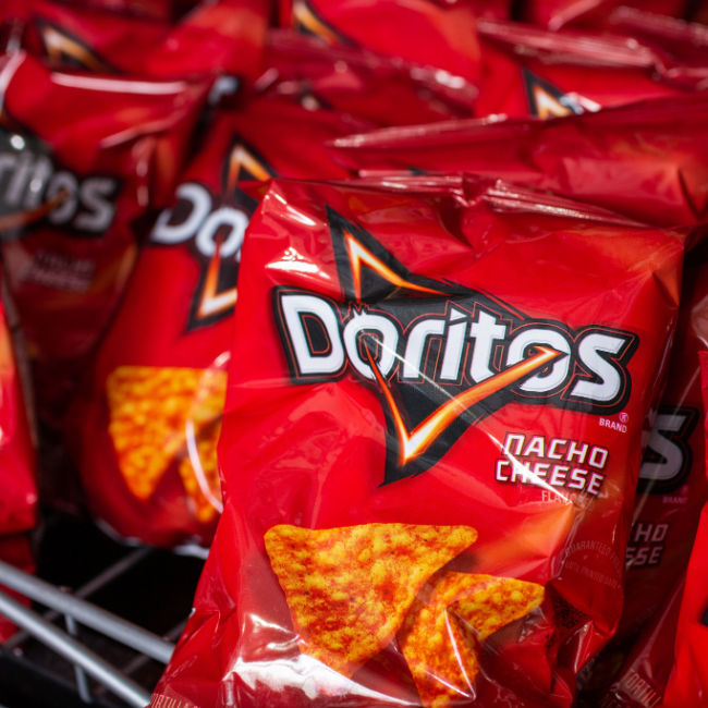 bags of nacho cheese doritos in store