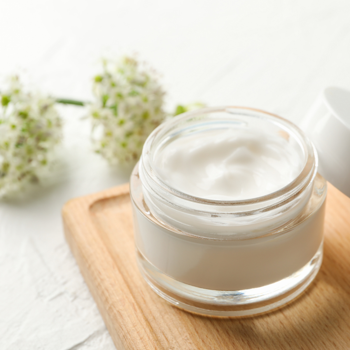 Face cream on a table.