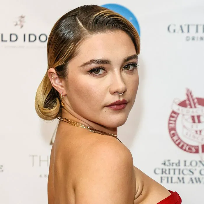 Florence Pugh Stuns In Sultry Nude Cape Dress On The Cover Of V 
