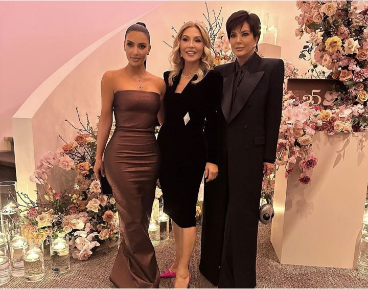 Kim Kardashian Anastasia Beverly Hills 25th anniversary dinner