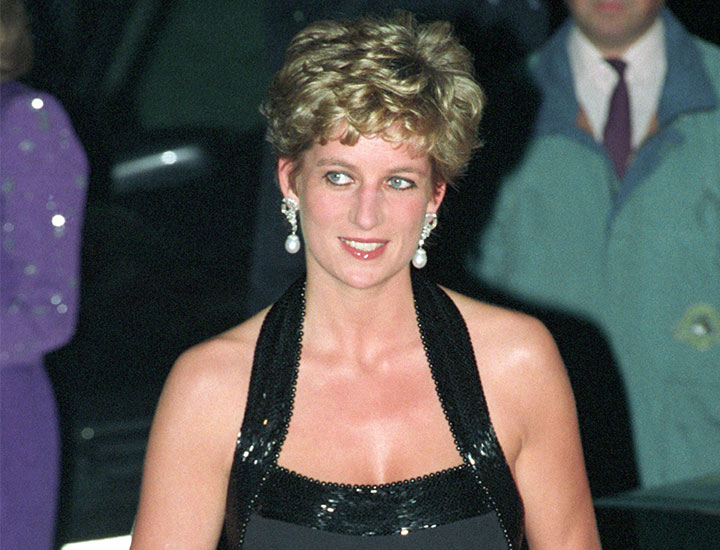 Princess Diana black outfit 1997