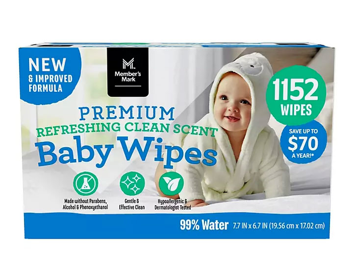 Sam's club baby wipes