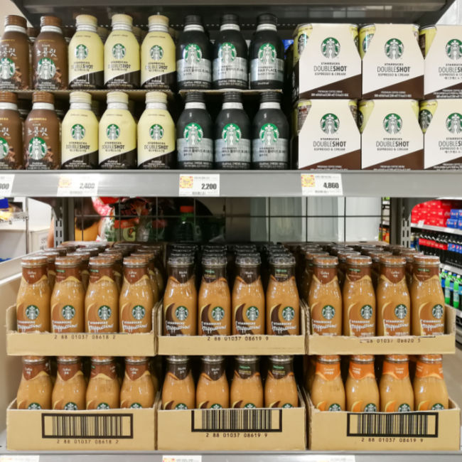 starbucks bottled drinks in store