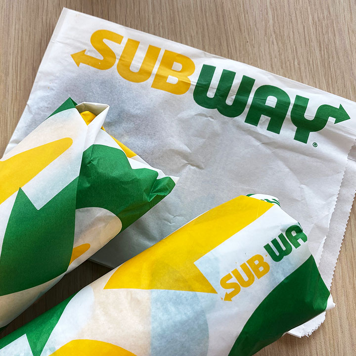 subway sandwiches wrapped up