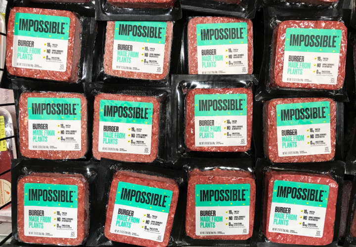Impossible meat.