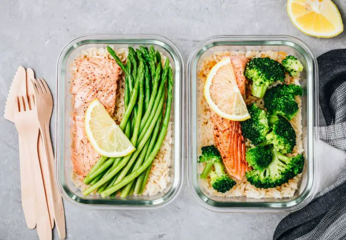 Meal prepping.