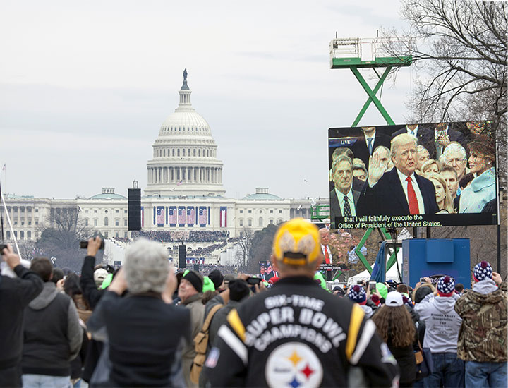 Donald Trump inauguration.