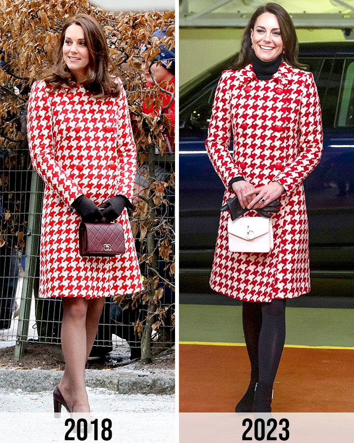Kate Middleton houndstooth coat.