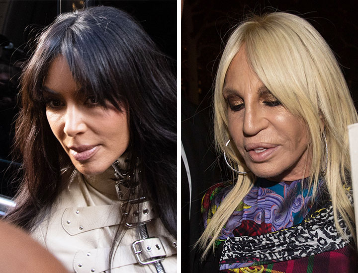 Kim Kardashian Donatella Versace