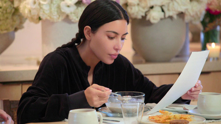Kim Kardashian studying for bar exam