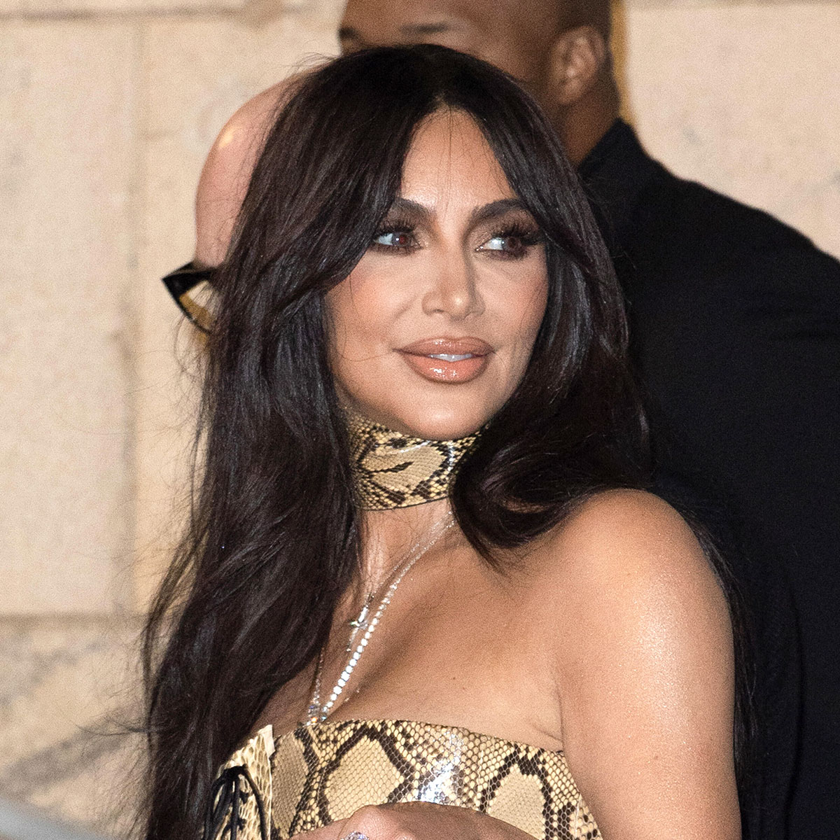 Fans Think Kim Kardashian Looks Like Donatella Versace In New Fashion Week Photos: ‘Her Face Changes Faster Than The Weather’