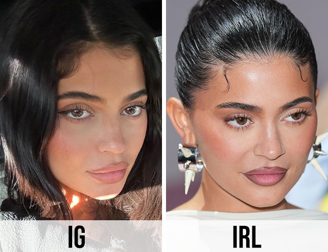 Kylie Jenner Instagram vs reality