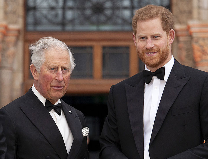 Prince Harry and King Charles.