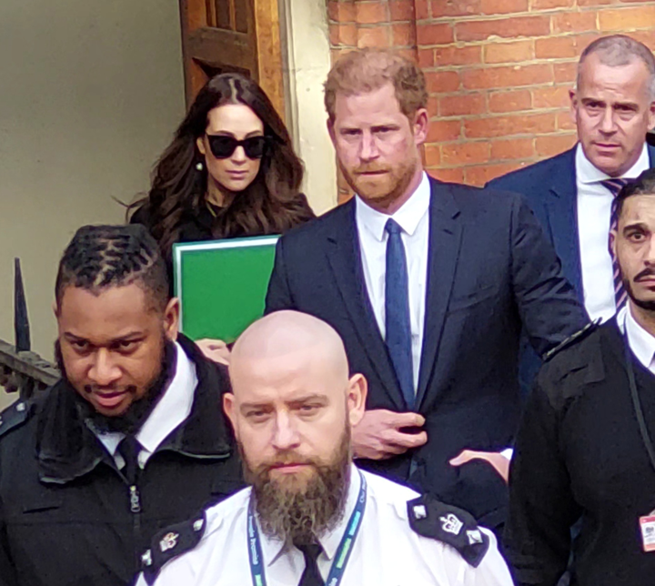 Prince Harry seen leaving Royal Courts of Justice March 2023