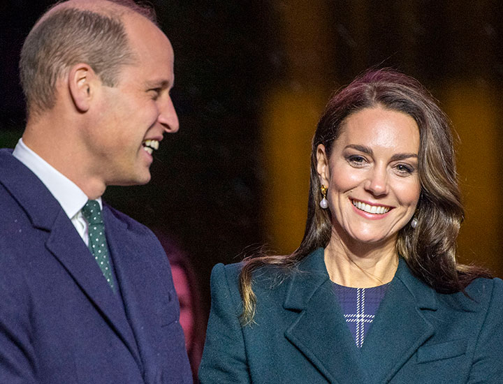 Prince William Kate Middleton smiling