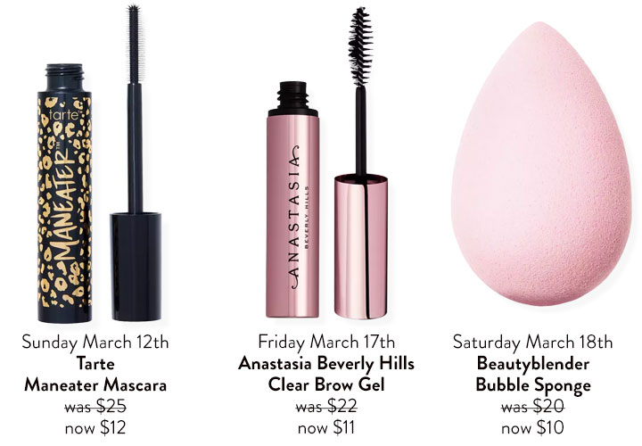 Ulta sale Tarte Maneater Mascara, Anastasia Beverly Hills Clear Brow Gel, Beautyblender Bubble Sponge