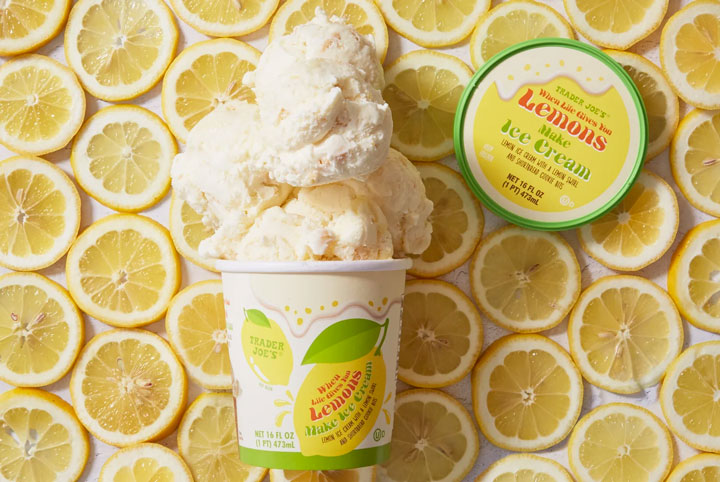 trader joe's when life gives you lemons make ice cream