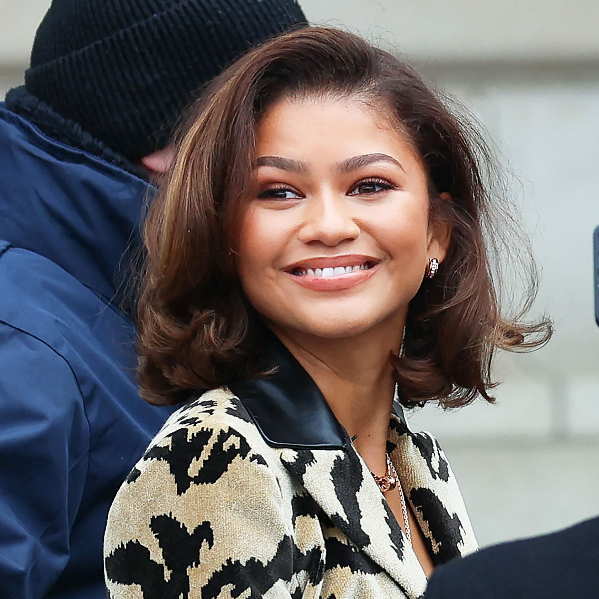 Zendaya Takes A Walk On The Wild Side In A Tiger-Print Suit At Louis  Vuitton's Paris Fashion Week Show - SHEfinds