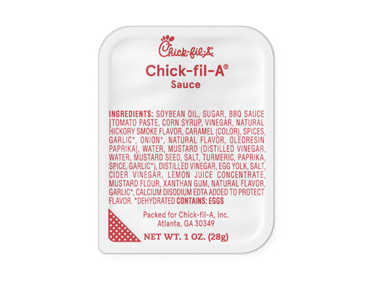packet of chick fil a sauce