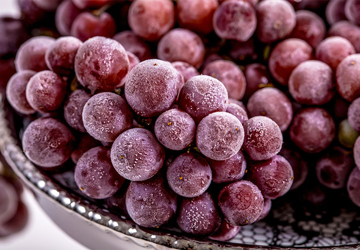 Frozen grapes.