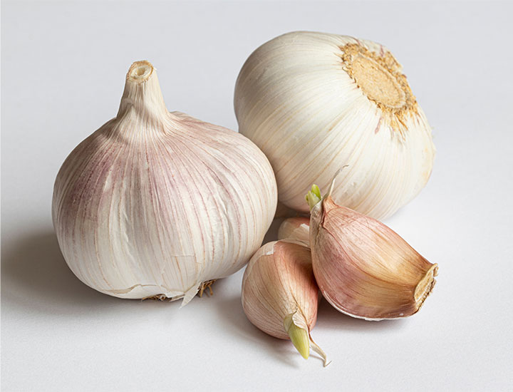 Raw garlic.