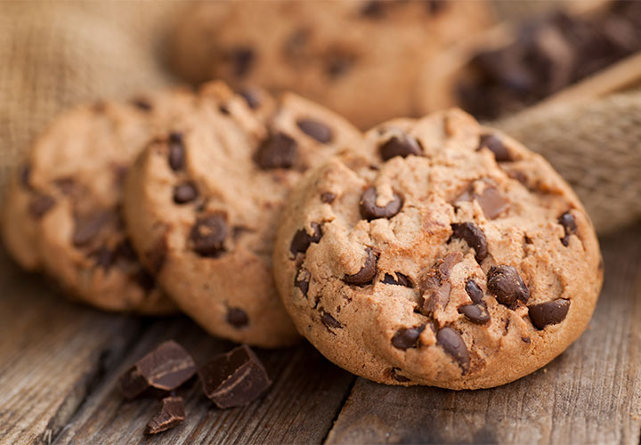 Vegan chocolate chip cookies.