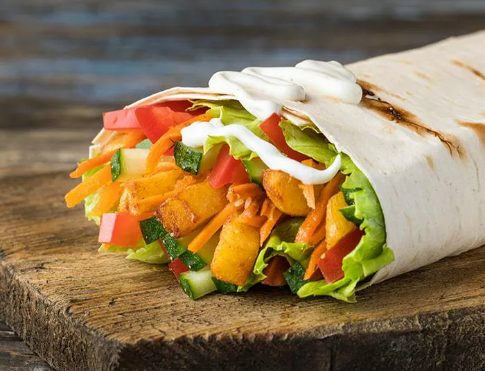 Veggie shawarma.