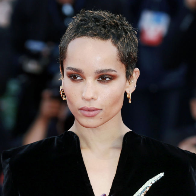 zoe kravitz with pixie cut