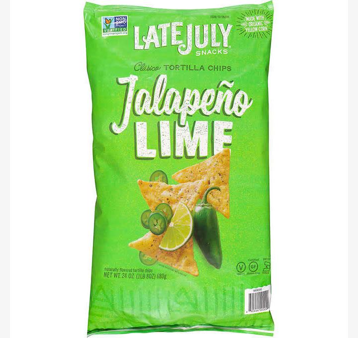 Bag of Late July Jalapeño Lime Tortilla Chips