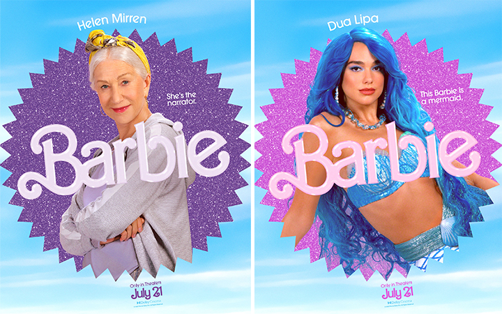Helen Mirren and Dua Lipa in new 'Barbie' movie