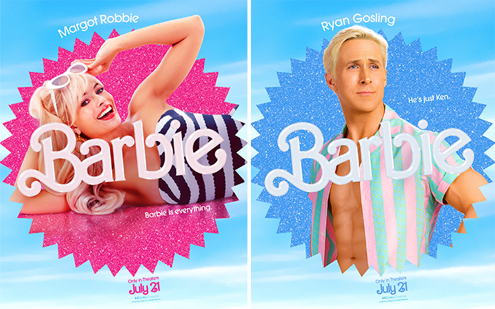 Margot Robbie and Ryan Gosling in new Barbie movie