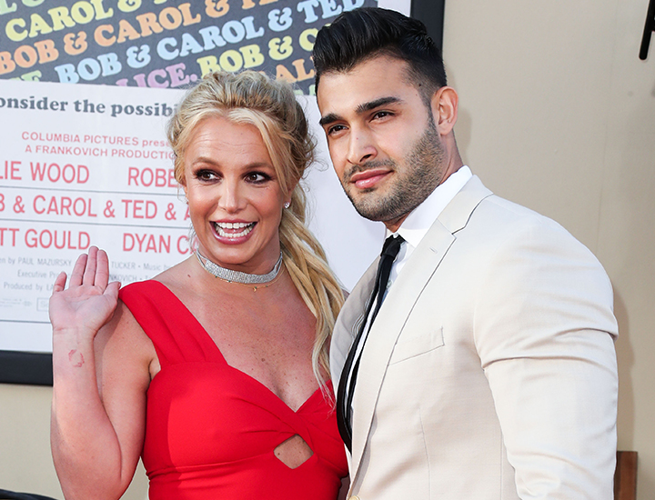 Britney Spears Sam Asghari red carpet