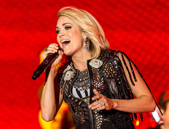 Carrie Underwood performing