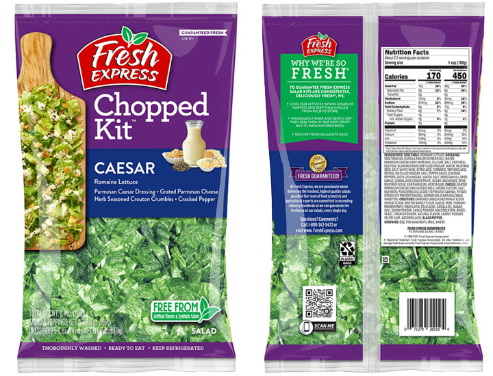 fresh express caesar chopped calad kit