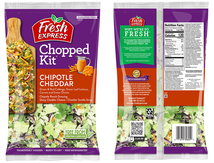 fresh express chipotle cheddar salad kit