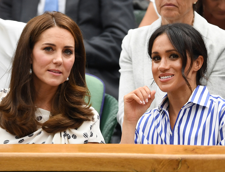 Kate Middleton Meghan Markle Wimbledon 2018