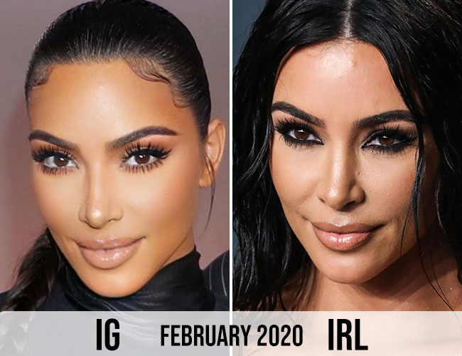 Kim Kardashian piel real Instagram vs realidad